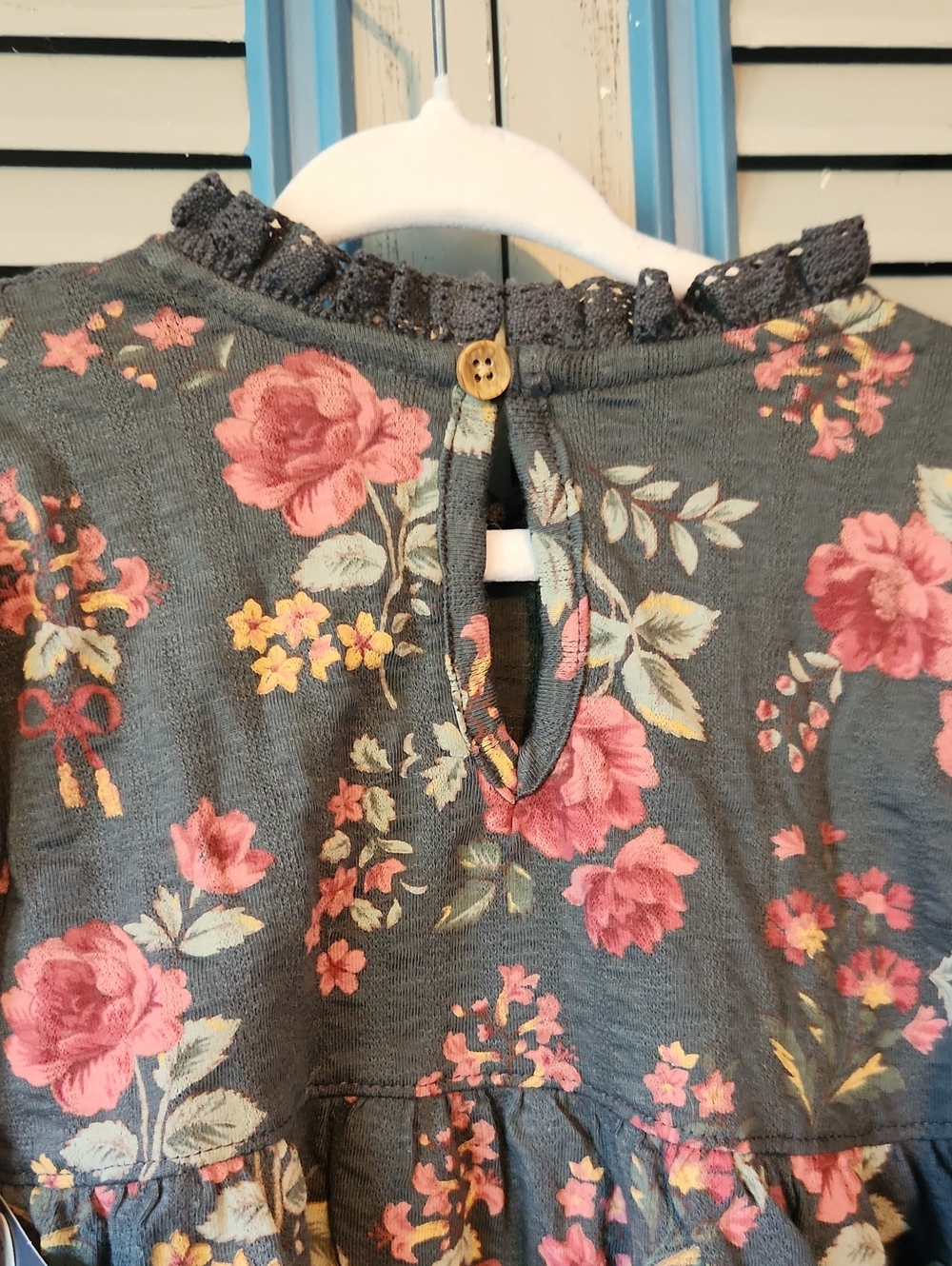 Modern Moments Gray Floral Dress - Picture 11 of 13